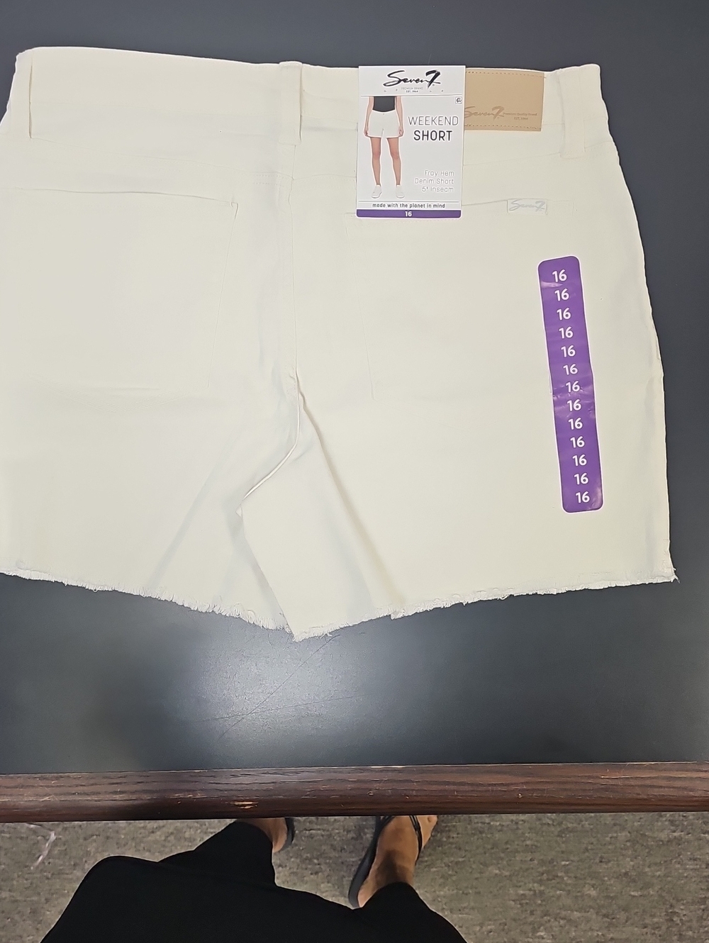 Seven7 Cream Weekend Short - Men’s Casual Jean Shorts